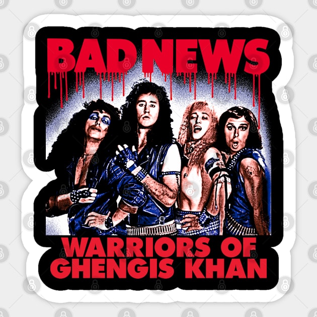 Bad News Warriors Of Ghengis Khan Sticker by MarbitMonster